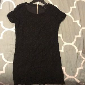 Black lace dress
